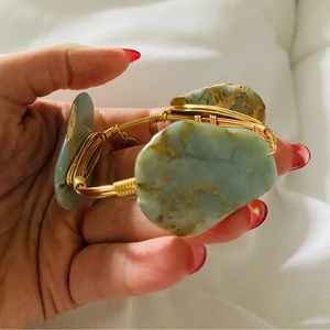 Turquoise stone bracelet by Bourbon and Bowties.